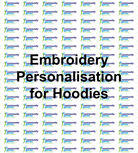 Embroidery Personalisation for Hoodies - Initials