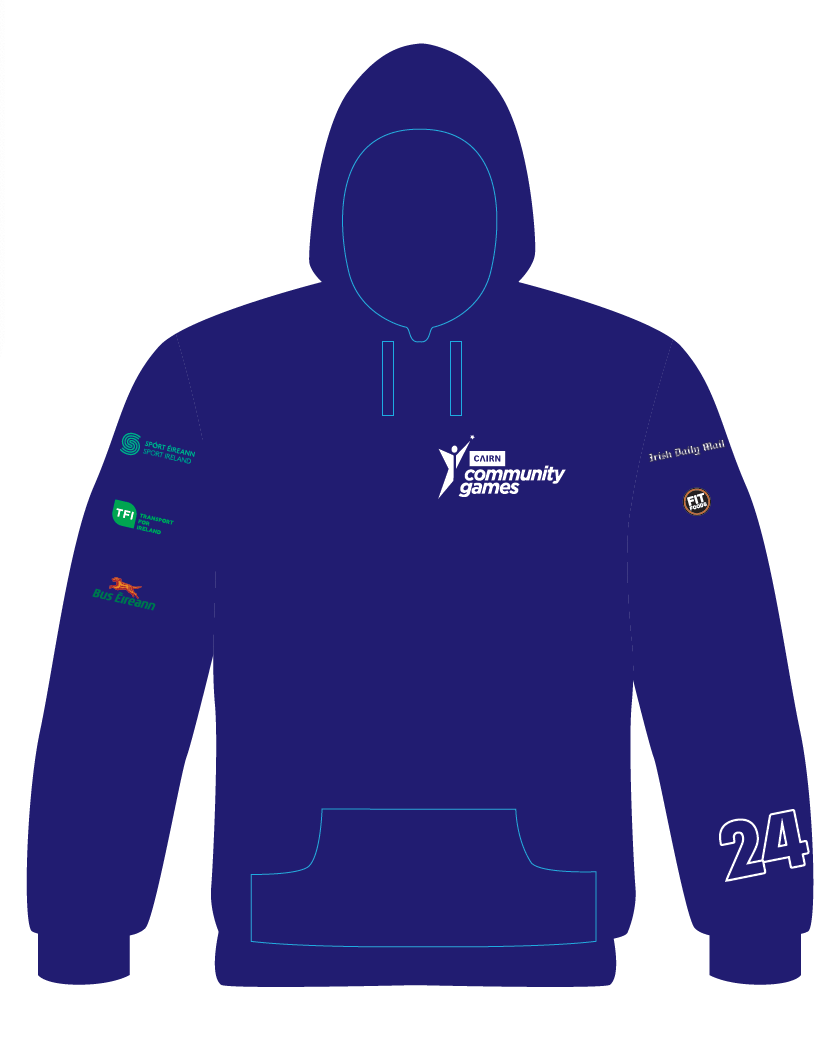 IN STOCK Cairn Community Games 2024 May National Finals Hoodie - (May 25th & 26th Names)