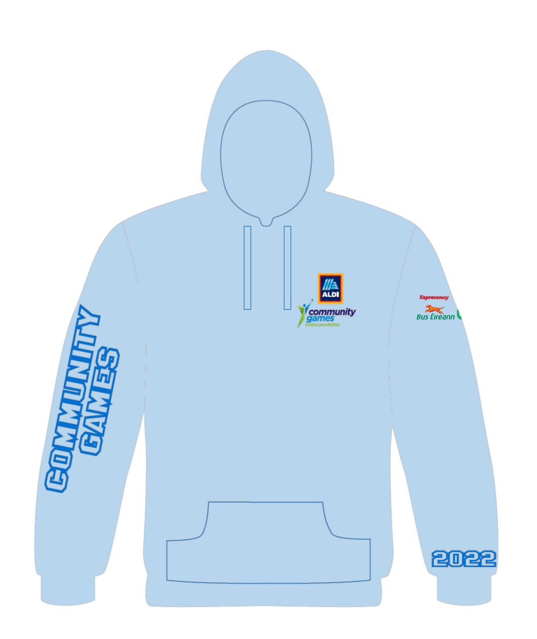 Aldi Community Games 2022 Hoodie - National Track & Field Finals (August 13th Names)